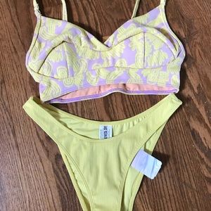 Yellow bikini bottoms